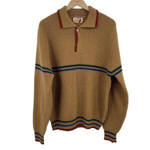 VTG Lobo by Pendleton unisex pull over sweater size large virgin wool coco brown